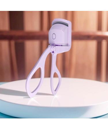 Buy Heated Eyelash Curlers - Quick Long-Lasting Curling with 3 Temp Settings & USB Rechargeable - Purple/White - Buy Online on GoSupps.com