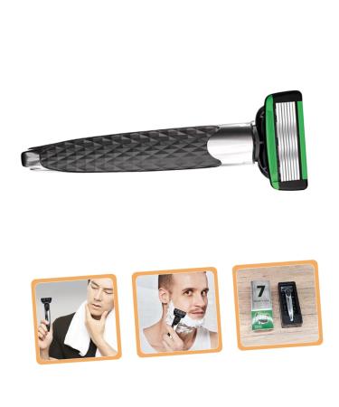 Professional Men's Safety Razor Set - Beard Eyebrow & Mustache Shaver | Double Edge Metal Handle - Buy Online on GoSupps.com