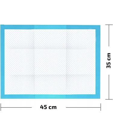 Zolta Dogs Toilet Mats 45x35cm - 100 Disposable Training Pads & Incontinence Inserts for Pets - Perfect Hygiene Mat & Dog Accessories for Home & Travel - Buy Online on GoSupps.com
