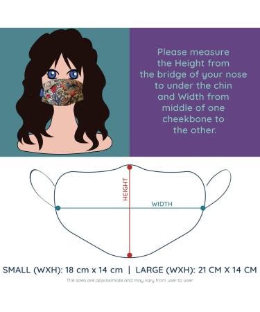 Buy William Morris Golden Lily Cotton Face Masks - 5 Pack Double Layer with Filter Pockets | International Shipping - Buy Online on GoSupps.com