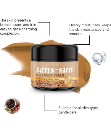 GkgWuxf Selftanning Lotion 50g Selftanner Bronzing and Moisturizing Lotion for Women and Men for Indoor and Outdoor Use during Summer and Holidays - Buy Online on GoSupps.com