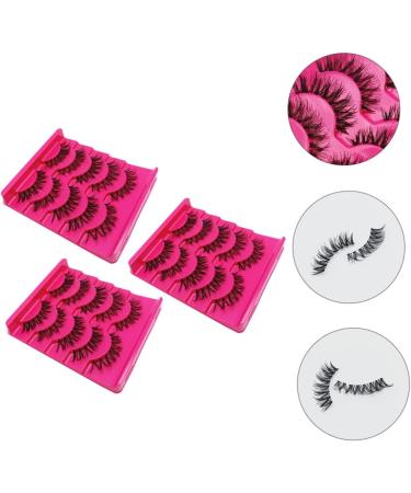 Angoily 120 Pairs Fake Eyelashes Dense Eyelash Eyelashes Extension Supplies Magnetic Eyelash False Lashes Fluffy Eyelash Fake Lash A539 Transparent Stem Set Transparent Stalk Handmade Hair - Buy Online on GoSupps.com