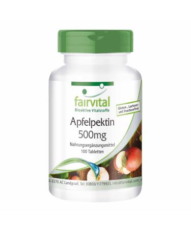Fairvital | Apple pectin tablets - with soluble fiber calcium and vitamin C - VEGAN - 100 tablets - Buy Online on GoSupps.com