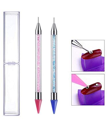2-Piece Nail Rhinestone Wax Pencil Set - Dual-End Picker Tool for Nail Art & DIY Decoration - Buy Online on GoSupps.com