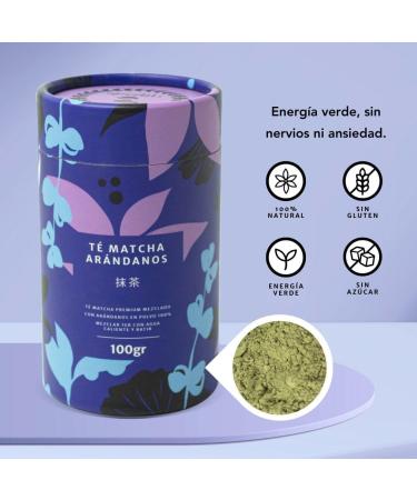 Matchaflix | Blueberry Matcha Tea | Matcha Tea Powder | Anxiety-Free Energy | Matcha Powder | 100g - Buy Online on GoSupps.com