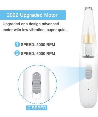 BiirBlue Dog Paw Trimmer - Upgraded Low Noise Pet Hair Clippers for Dogs and Cats - Buy Online on GoSupps.com