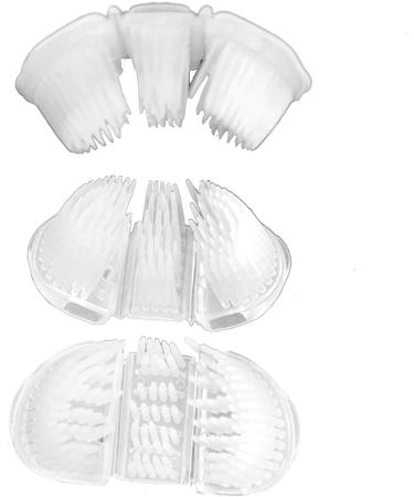 Layhou Three-Page Toothbrush Set for Autism | 4 Interchangeable Brush Heads | Soft Bristles | Sensory Gum Care for Kids (Red Green Blue) - International Shipping Available - Buy Online on GoSupps.com