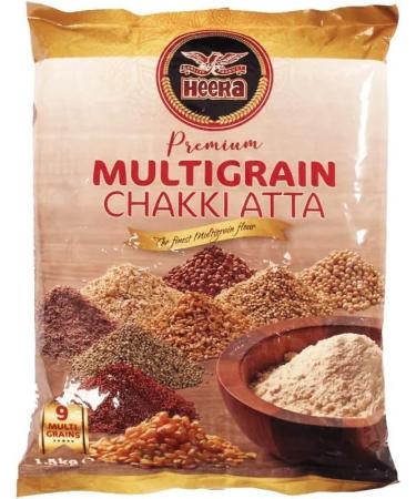 Seelans Heera Multigrain Chakki atta 10 kg | Nutritious and Healthy | 100% Pure and Natural | Supports Immunity | Pure Multigrain Chakki Atta - Buy Online on GoSupps.com