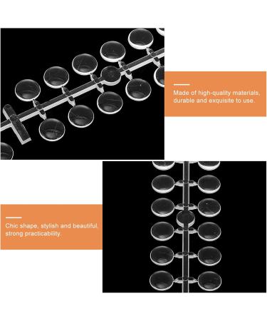 minkissy 24 Sets Nail Display Board Nail Tip Color Board Nail Display Card Nail Polish Sticks Nail Art Sample Board Sheer Nail Polish Clear Fingernail Polish 3d Plastic Manicure Tools Mini - Buy Online on GoSupps.com