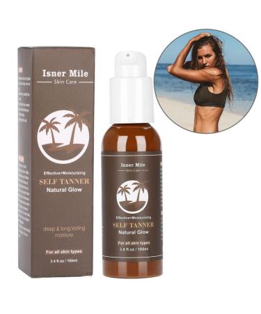 Self-tanners natural sun browning lotion for bronzing and golden tan face body arms and legs streak-free medium or dark gradual tan