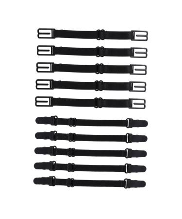 Frcolor 10 pieces anti -strangulation mask practical hanging corners masks lanyards slipproof unidwear ligaments elastic underwear ligament stylish mask extensions buckle