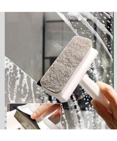 Double-Sided Window Washing Brush Multi-Function Glass Wiper Scraper Brush Removable Sponge Brush Head Kitchen Cleaning Brush - Buy Online on GoSupps.com