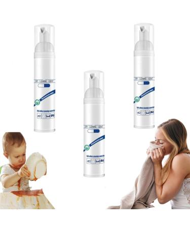 Dry Foam Cleaner 2023 New Dry Foam Cleaner Stain Remover Instant Oil Stain Remover Spray for Clothes All-Purpose Cleaner Rinse-Free for Clothes Fabric Upholstery Car (3 PCS)
