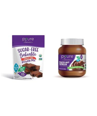 Pyure Organic Bakeable Sugar-Free Brownie Mix Chocolate Fudge  10.5 oz (300 g)
