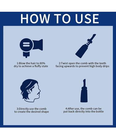 Homezore 2 in 1 Pomade Gel Men's Curl Hair Products with Brush Long Lasting Volume for Men's Hair - Buy Online on GoSupps.com