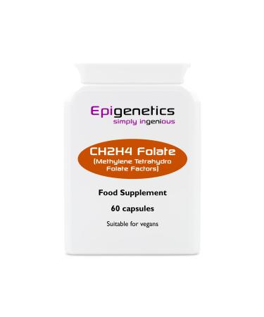 CH2H4 Folate | Methylenetetrahydrofolate MTHF Factors | L-Serine Zinc Vitamin B6 Niacin Folic Acid | 60 Vegan Capsules UK Made | 1 Daily (2 Month Supply)
