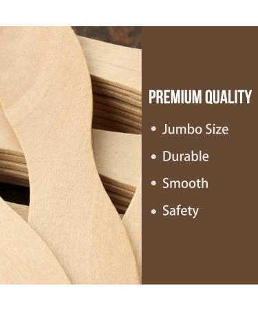 WISYOK 8 Inch Craft Sticks 50 Pack - Wood Wavy Fan Handles for DIY Crafts - Large Popsicle Sticks for Painting and Mixing - Ideal for Wedding Programs - Buy Online on GoSupps.com