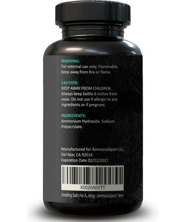 Smelling Salts - Aqua (Original) Pre-Activated with Hundreds of Uses Per Bottle - AmmoniaSport - Buy Online on GoSupps.com