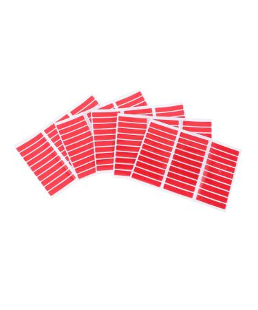 Housoutil 5 Sheets Double Side Tape Nail Display Tape Double-sided Nail Tape Two Sided Tape Heavy Duty Tape Carpet Tape Press on Nail Sticky Tabs Nail Piece Plastic Nail Glue Red