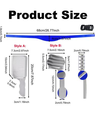 Kasesss Hair Cutting Template & Comb Set - DIY Haircuts at Home | Neckline Shaving & Edge Help | Silicone Hair Cutting Tools for Men - Buy Online on GoSupps.com