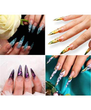 600 Long Stiletto Nail Tips - White Artificial Fingernails for DIY Nail Art & Nail Studios | Hot Tip Nails #1 #4 - Buy Online on GoSupps.com