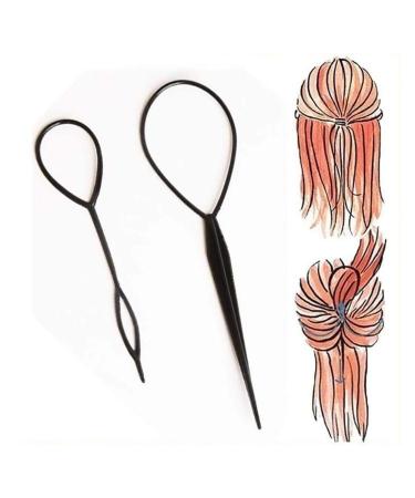 Premium Hairpin with Loop for Topsy Tail & Ponytail - 2 Pieces | International Shipping Available - Buy Online on GoSupps.com