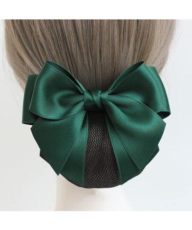 Wine Red Bow-Knot Decor Hair Snood Net Women Bowknot Decor Barrette Elastic Mesh Hair Bun Cover Bow-Knot Decor Hair Clip Hairnet - Buy Online on GoSupps.com