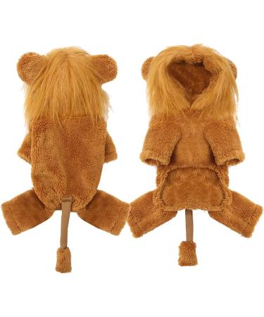XIAOYU Puppy & Cat Hoodie - Warm Lion Costume Sweater for Halloween & Cosplay Party | International Shipping - Buy Online on GoSupps.com