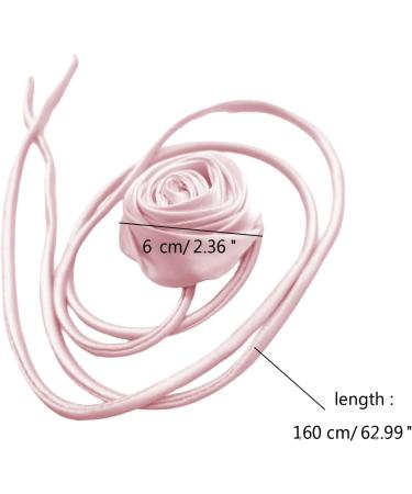 OralGos Stylish Rose Necklace - Chic Ribbon & Elegant Long Cord Necklace for Any Occasion - Buy Online on GoSupps.com