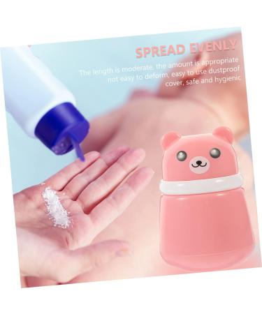 BIUDECO 3pcs Baby Powder Puff Set - Ideal for Newborns, After-Bath Use | Body Powder Holder & Talcum Bottle Included - Buy Online on GoSupps.com