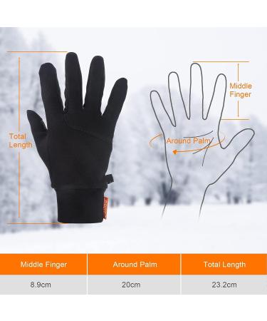 bedee Winter Touchscreen Gloves for Men Women Winter Touch Screen Gloves Work Gloves for Warm Gloves for Outdoor Sports Cycling Running Working Driving Hiking Camping Fishing (L) - Buy Online on GoSupps.com