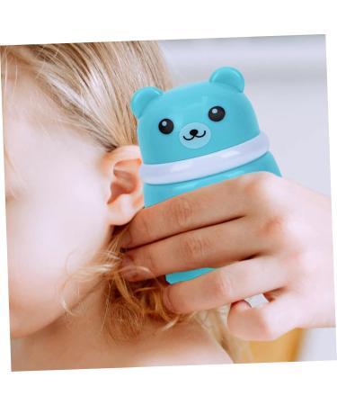 2pcs Bear Powder Puff Box Set for Travel and Newborns - Blue - Buy Online on GoSupps.com