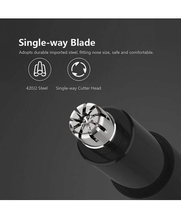 KouRy Portable Nose Hair Trimmer - Professional Waterproof Ear & Nose Clippers for Men & Women - Stainless Steel Dual Edge Blades - Buy Online on GoSupps.com