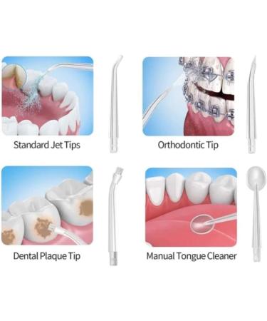 Irrigador Dental Inal mbrico Port til Rosa - 4 Puntas 3 Modos Recargable | Limpiador Bucal y Cepillo Autom tico - Buy Online on GoSupps.com
