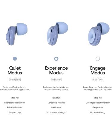 Loop Switch Noise-Reducing Earplugs | 3 Modes for Travel Concerts & More | Reusable Blue | Effective Hearing Protection - Buy Online on GoSupps.com