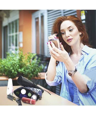 UYRIE Waterproof Cosmetic Bag - Travel Makeup Bags for Toiletries | Blue & Pink Flower Designs - Buy Online on GoSupps.com