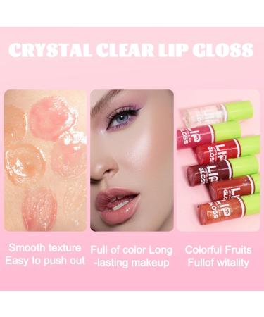 BINGBRUSH Mini Mirror Lip Gloss - 6 Colors Plumping Mood Lipstick & High-Shine Tinted Lip Balm for Longlasting Moisturizing Care - Buy Online on GoSupps.com