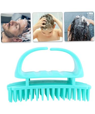 Collbath 2-in-1 Silicone Shampoo Brush for Women - Scalp Massager & Hair Cleaning Tool - Blue 10.5x7x5.5cm - Ideal for Adult Hair Care - Buy Online on GoSupps.com