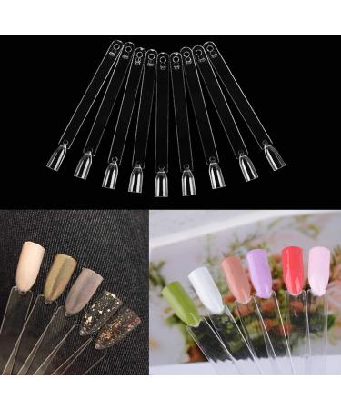 200pcs Transparent Nail Display Ring Tips - Nail Art Presentation Sticks for Studios & Beginners - Buy Online on GoSupps.com