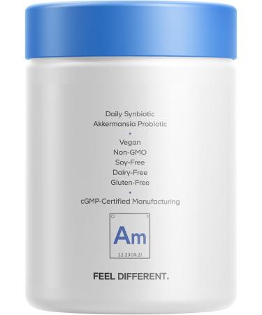 Codeage Akkermansia Muciniphila Probiotic Supplement - 3-Month Supply of Akkermansia & Chicory Inulin - Daily Synbiotic Probiotic Chicory Root - 100 Million AFUs - Gluten-Free - 90 Capsules - Buy Online on GoSupps.com