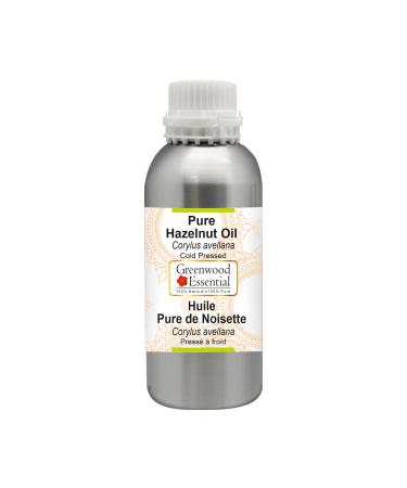 Greenwood Essential Pure Hazelnut Oil (Corylus avellana) Pure Therapeutic Grade Cold Pressed 300ml (10 oz)