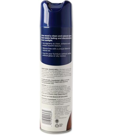 Guardsman Anytime Clean & Polish Wood Cleaner & Furniture Polish Aerosol Spray Lemon Fresh 12.5 oz | Safe for Cabinets & Tables | International Shipping - Buy Online on GoSupps.com