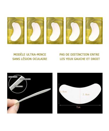 50 Pairs Eyelash Extension Stickers - Gel Pads to Prevent Stains & Makeup Residues | Beauty Tools for Flawless Lashes - Buy Online on GoSupps.com