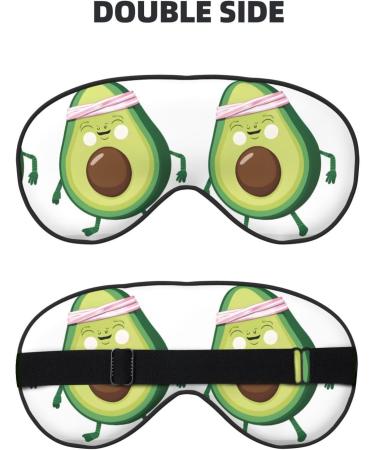 Sleep Mask Eye for Men & Women - Reusable Soft Blackout Eye Mask for Better Sleep Travel Camping & Unique Avocado Gift - Buy Online on GoSupps.com