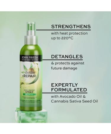 John Frieda Detox & Repair Care & Protect Heat Protection Spray 200 ml (Packaging may vary) - Buy Online on GoSupps.com