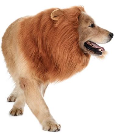 TOMSENN Dog Lion Mane - Realistic & Funny Costume Accessory for Medium to Large Dogs - Buy Online on GoSupps.com