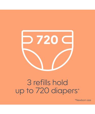 Diaper Genie Max Fresh Clean Laundry Scent Diaper Disposal Pail Refills Pack Of 3 Scented - Buy Online on GoSupps.com