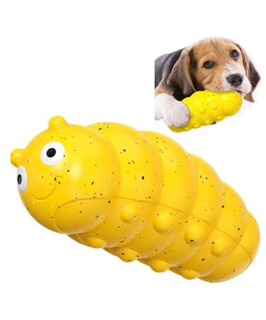 clover Indestructible Dog Toys Dog Chew Toys for Aggressive Chewers Strong Squeaky Interactive Toys for Medium/Large Dogs (Yellow)
