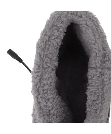 Heated Foot Warmers | USB Charging Plush Heat Shoes for Cold Winter | Soft & Relaxing Gray Electric Foot Warmth - Buy Online on GoSupps.com