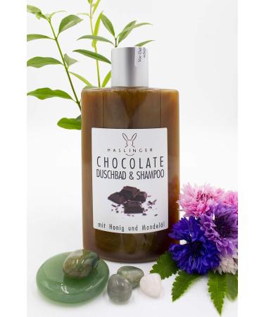Haslinger 2952 Chocolate shower shampoo with honey and almond oil 200 ml - Buy Online on GoSupps.com